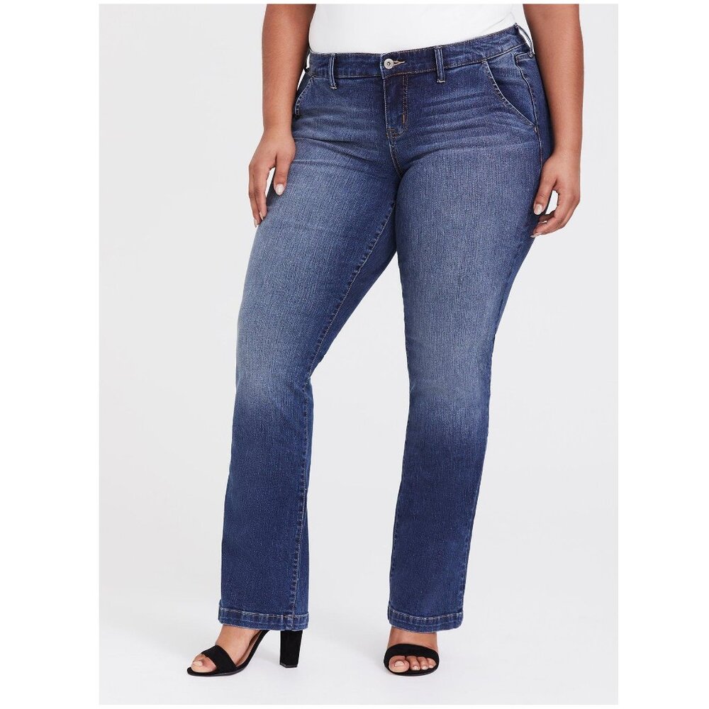 Torrid Slim Boot Jean Vintage Stretch Medium Wash Denim Women's Plus Size 18R